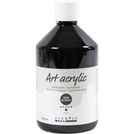 Pigment Art School Paint, black, opaque, 500 ml/ 1 bottle [HOB-35408]
