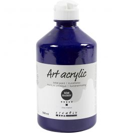 Pigment Art School Paint, ultra marine, opaque, 500 ml/ 1 bottle [HOB-35424]