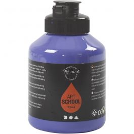 Pigment Art School Paint, violet blue, semi-transparent, 500 ml/ 1 bottle [HOB-35430]