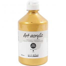 Pigment Art School Paint, gold, opaque, 500 ml/ 1 bottle [HOB-35434]