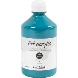 Pigment Art School Paint, turquoise, opaque, 500 ml/ 1 bottle [HOB-35436]
