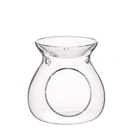 Waxine Candle Holder Glass Ø10 x 10 cm White 3 air holes (1 pcs) [IFS-36001]