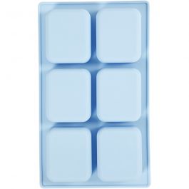 Silicone mould, H: 2,5 cm, L: 26 cm, W: 15,5 cm, hole size 7 x 5,9 cm, 100 ml, 1 pc [HOB-371812]