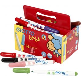 Markers, assorted colours, D 5 mm, line 1-3 mm, 36 pc/ 1 pack [HOB-37292]