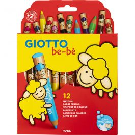 Colouring Pencils, assorted colours, L: 10,5 cm, thickness 13 mm, lead 6 mm, 12 pc/ 1 pack [HOB-37295]