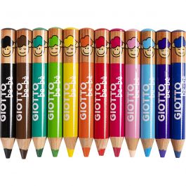 Colouring Pencils, assorted colours, L: 10,5 cm, D 13 mm, lead 6 mm, 36 pc/ 1 pack [HOB-37296]