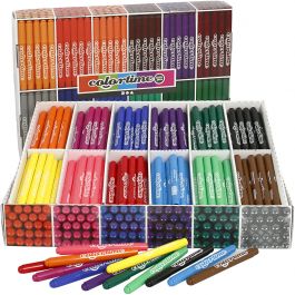 Colortime Marker, assorted colours, line 5 mm, 576 pc/ 1 pack [HOB-37347]
