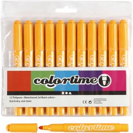 Colortime Marker, warm yellow, line 5 mm, 12 pc/ 1 pack [HOB-37350]