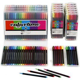 Colortime Fineliner, assorted colours, line 0,6-0,7 mm, 18 pack/ 1 pack [HOB-373650]