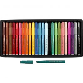 Visa Color Marker, assorted colours, line 3 mm, 24 pc/ 1 pack [HOB-37491]