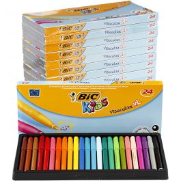 Visa Color Marker, assorted colours, line 3 mm, 12x24 pc/ 1 pack [HOB-37498]