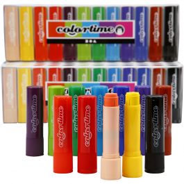 Soft Color Stick, assorted colours, 6,5 g, L: 8 cm, 120 pc/ 1 pack [HOB-38125]