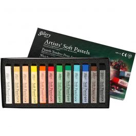 Gallery Soft Pastel Set, assorted colours, L: 6,5 cm, thickness 10 mm, 12 pc/ 1 pack [HOB-38164]