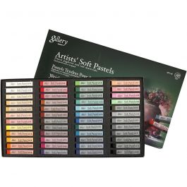 Gallery Soft Pastel Set, assorted colours, L: 6,5 cm, thickness 10 mm, 48 pc/ 1 pack [HOB-38166]