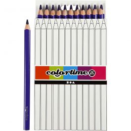 Colortime colour pencils, purple, L: 17,45 cm, lead 5 mm, JUMBO, 12 pc/ 1 pack [HOB-38175]