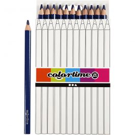 Colortime colour pencils, dark blue, L: 17,45 cm, lead 5 mm, JUMBO, 12 pc/ 1 pack [HOB-38177]