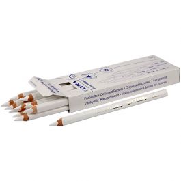 Super Ferby 1 colouring pencils, white, L: 18 cm, lead 6,25 mm, 12 pc/ 1 pack [HOB-38351]
