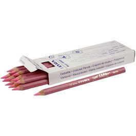 Super Ferby 1 colouring pencils, light red, L: 18 cm, lead 6,25 mm, 12 pc/ 1 pack [HOB-38357]