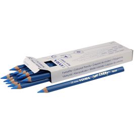 Super Ferby 1 colouring pencils, blue, L: 18 cm, lead 6,25 mm, 12 pc/ 1 pack [HOB-38362]