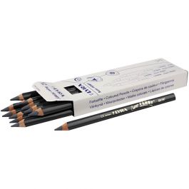 Super Ferby 1 colouring pencils, grey, L: 18 cm, lead 6,25 mm, 12 pc/ 1 pack [HOB-38369]