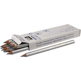 Super Ferby 1 colouring pencils, silver, L: 18 cm, lead 6,25 mm, 12 pc/ 1 pack [HOB-38372]