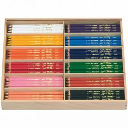 Super Ferby 1 colouring pencils, assorted colours, L: 18 cm, lead 6,25 mm, 12x12 pc/ 1 pack [HOB-38380]