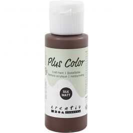 Plus Color Craft Paint, chocolate, 60 ml/ 1 bottle [HOB-39601]