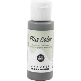 Plus Color Craft Paint, dark grey, 60 ml/ 1 bottle [HOB-39641]