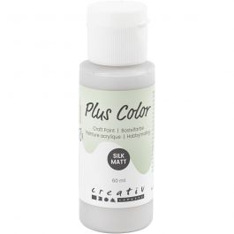 Plus Color Craft Paint, silver, 60 ml/ 1 bottle [HOB-39654]