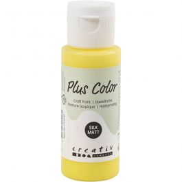 Plus Color Craft Paint, primary yellow, 60 ml/ 1 bottle [HOB-39675]