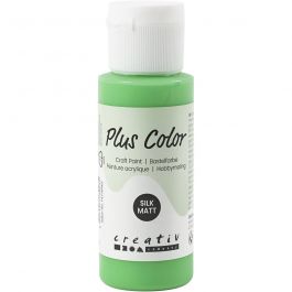 Plus Color Craft Paint, bright green, 60 ml/ 1 bottle [HOB-39676]