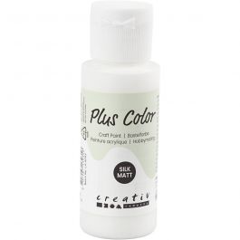 Plus Color Craft Paint, white, 60 ml/ 1 bottle [HOB-39677]