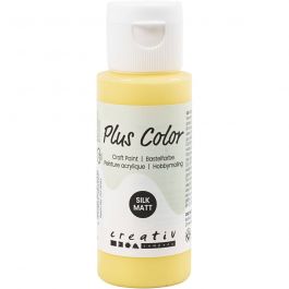 Plus Color Craft Paint, primrose yellow, 60 ml/ 1 bottle [HOB-39678]