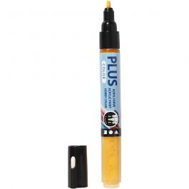 Plus Color Marker, yellow sun, 5,5 ml, L: 14,5 cm, line 1-2 mm, 1 pc [HOB-39832]