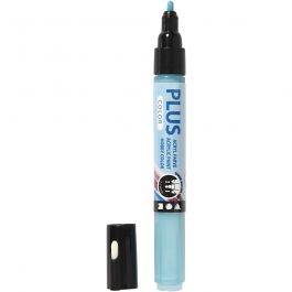 Plus Color Marker, turquoise, 5,5 ml, L: 14,5 cm, line 1-2 mm, 1 pc [HOB-39872]