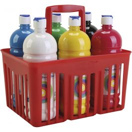 PRIMO school paint, assorted colours, matt, 6x1000 ml/ 1 pack [HOB-642198]