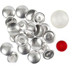 DIY Covered Buttons, D 22 mm, 12 pc/ 1 pack [HOB-40415]