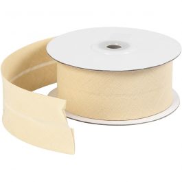 Bias Binding Tape, natural, W: 36 mm, 10 m/ 1 roll [HOB-41073]