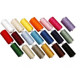 Sewing Thread, Content may vary , 20x1000 m/ 1 pack [HOB-41301]
