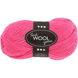Sock Yarn, pink, L: 200 m, 50 g/ 1 ball [HOB-41323]
