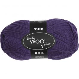 Baby Yarn, dark purple, L: 172 m, 50 g/ 1 ball [HOB-41328]