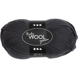 Baby Yarn, dark grey, L: 172 m, 50 g/ 1 ball [HOB-41331]