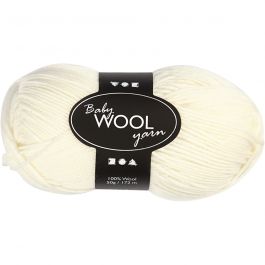 Baby Yarn, cream, L: 172 m, 50 g/ 1 ball [HOB-41337]