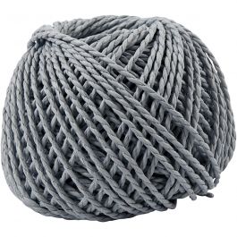 Paper Yarn, light blue, 150 g, thickness 2,5-3 mm, 40 m/ 1 ball [HOB-41729]