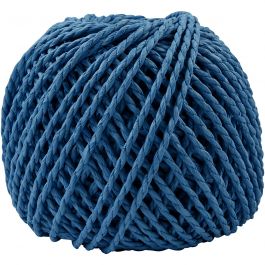 Paper Yarn, dark blue, 150 g, thickness 2,5-3 mm, 40 m/ 1 ball [HOB-41730]