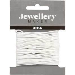 Polyester Cord, white, thickness 1 mm, 10 m/ 1 roll [HOB-41746]