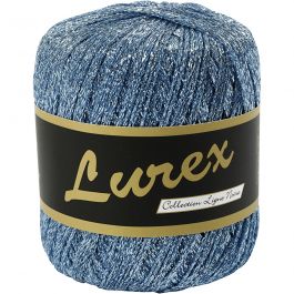 Lurex yarn, light blue, L: 160 m, 25 g/ 1 ball [HOB-421473]