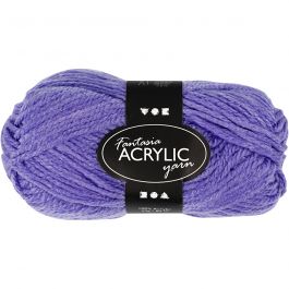 Fantasia Acrylic Yarn, purple, L: 80 m, 50 g/ 1 ball [HOB-421705]