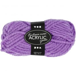 Fantasia Acrylic Yarn, purple, L: 35 m, Maxi, 50 g/ 1 ball [HOB-421862]