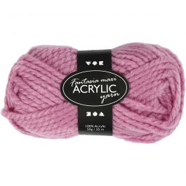 Fantasia Acrylic Yarn, rose, L: 35 m, Maxi, 50 g/ 1 ball [HOB-421871]